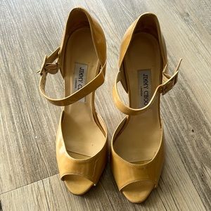 Jimmy Choo Patent Leather Stiletto Heels.